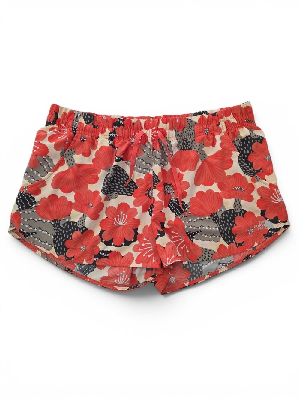 The North Face Class V Mini Shorts FlashDry Size XL Floral Cactus Outdoor Hiking